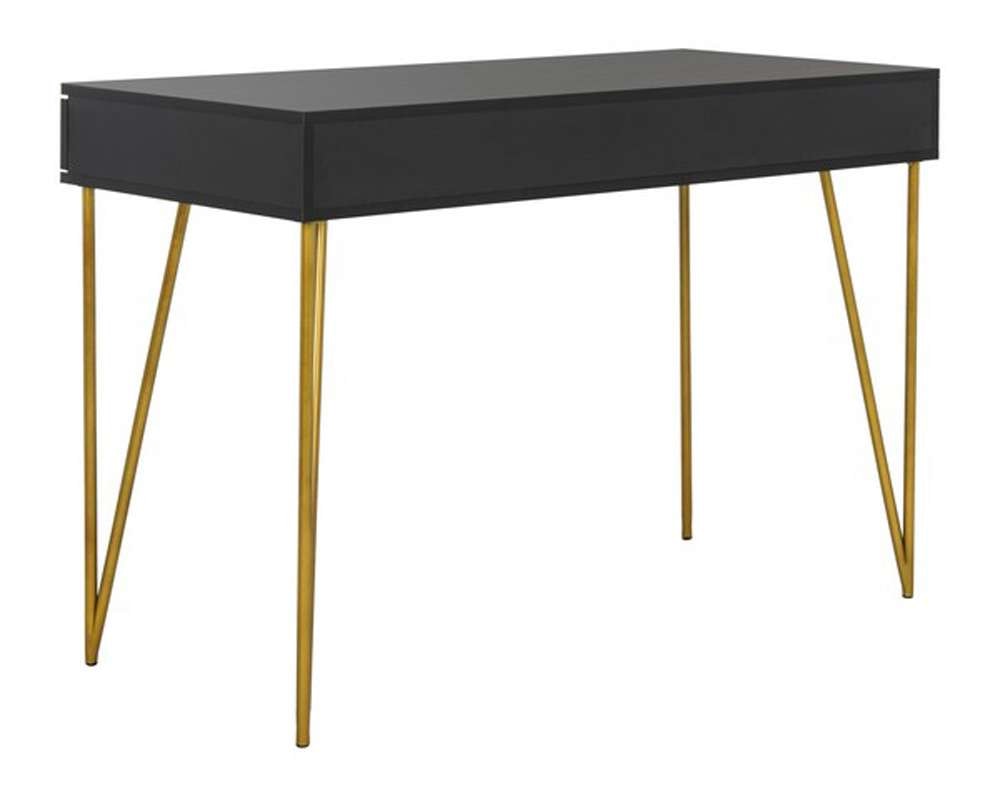 Safavieh - Pine Two Drawer Desk - Black - FOX2238B veiw 4