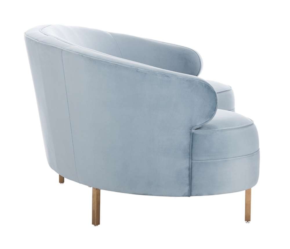 Safavieh - Couture - Primrose Curved Sofa - Light Blue - SFV4715B veiw 3