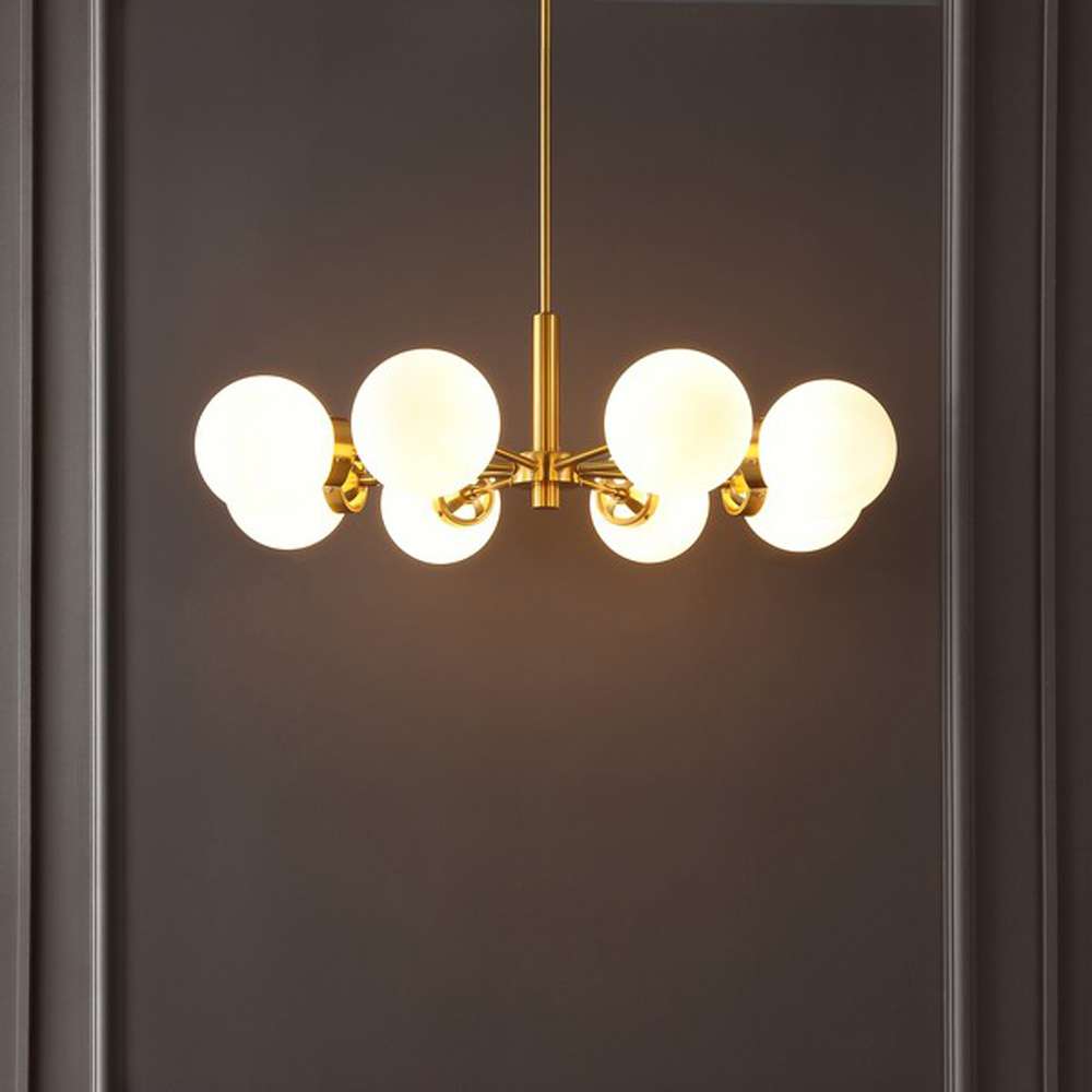 Safavieh - Prosie 8Lt 32in Chandelier - Gold - CHA4062A veiw 3