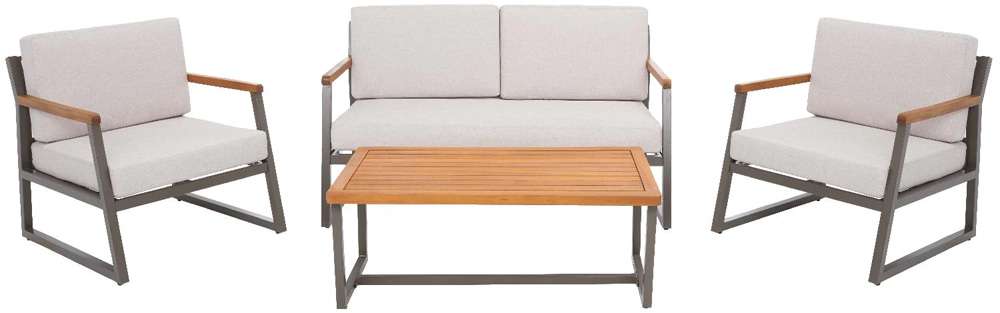 Safavieh - Randolph 4 Pc Living Set - Grey - Light Grey - PAT7730B veiw 1