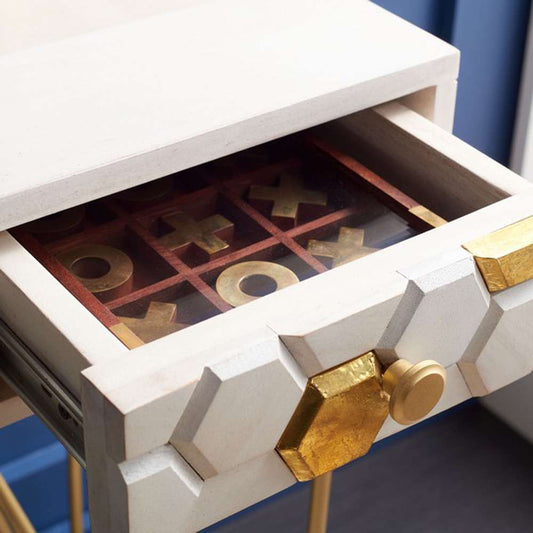Safavieh - Raveena Desk - White Washed - Brass - DSK9002C view 2