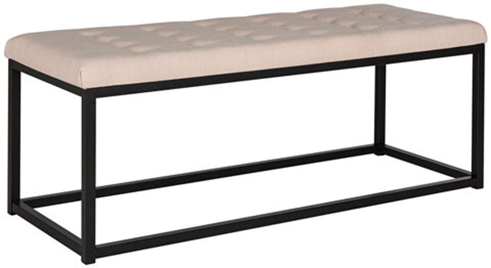 Safavieh - Reynolds Bench - Beige - Black - FOX6225A veiw 3