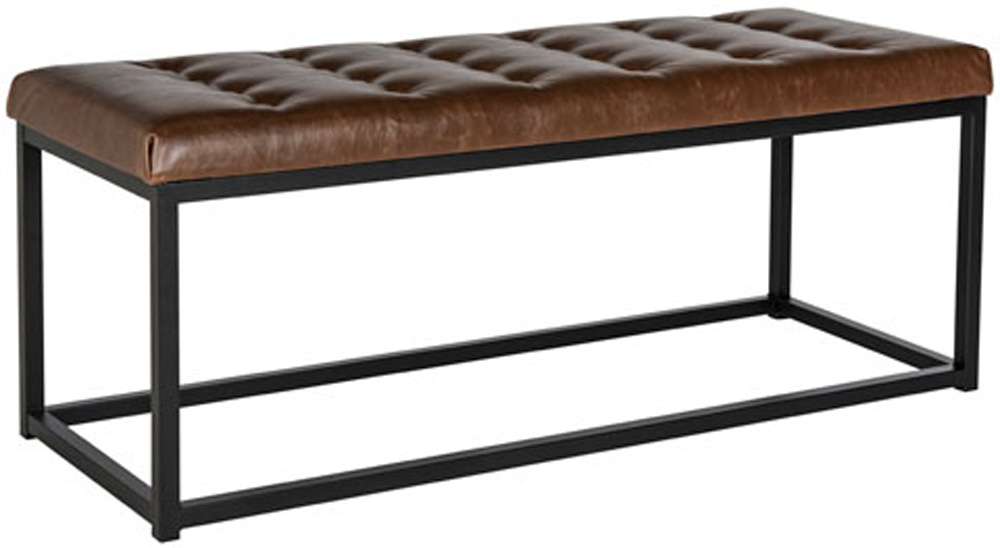 Safavieh - Reynolds Bench - Brown - Black - FOX6225C veiw 3