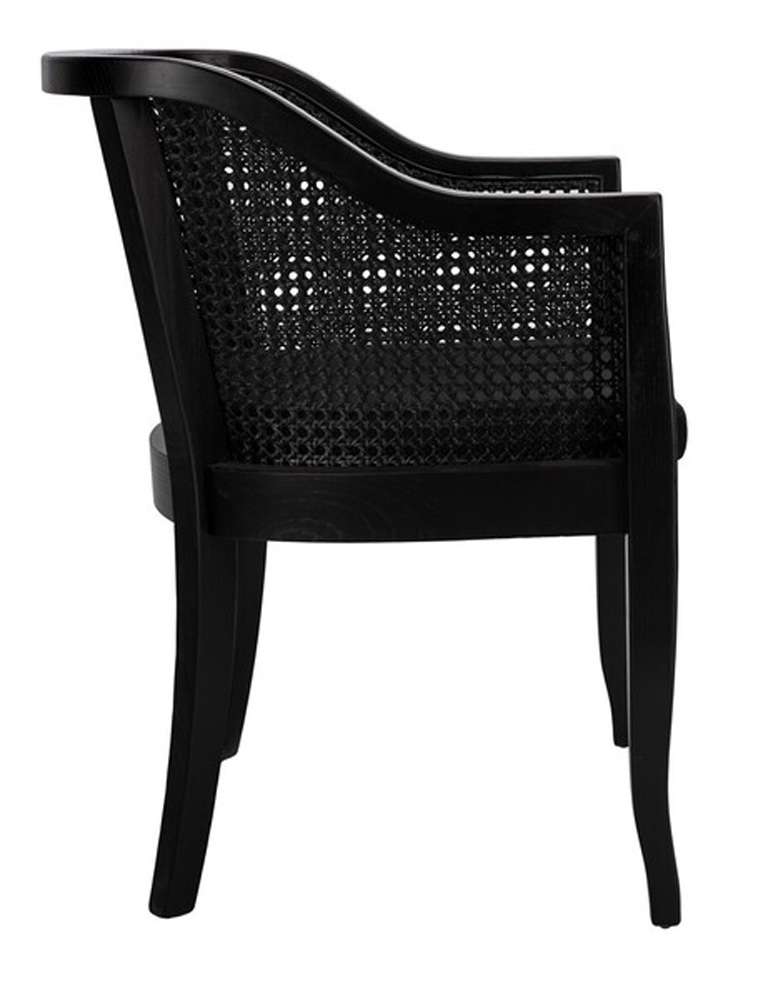 Safavieh - Rina Cane Dining Chair - Black - DCH9501C veiw 3