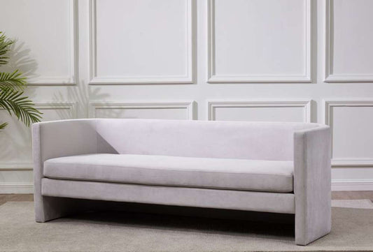 Safavieh - Couture - Rosabeth Curved Sofa - Light Grey - SFV4786A veiw 2