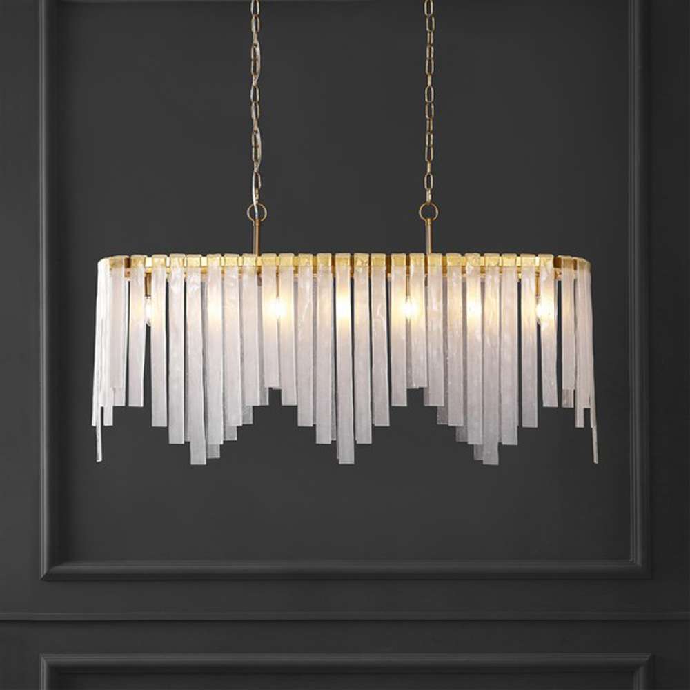 Safavieh - Couture - Rosalana Glass Chandelier - Gold - Clear - CTL1042A veiw 2