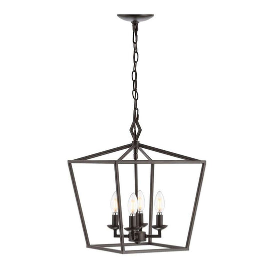 Safavieh - Rosalen 4Lt 14 Inch Pendant - Oil Rub Bronze - PND4086A veiw 2