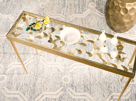 Safavieh - Rosalia Butterfly Console - Gold - Clear - FOX2592A veiw 2