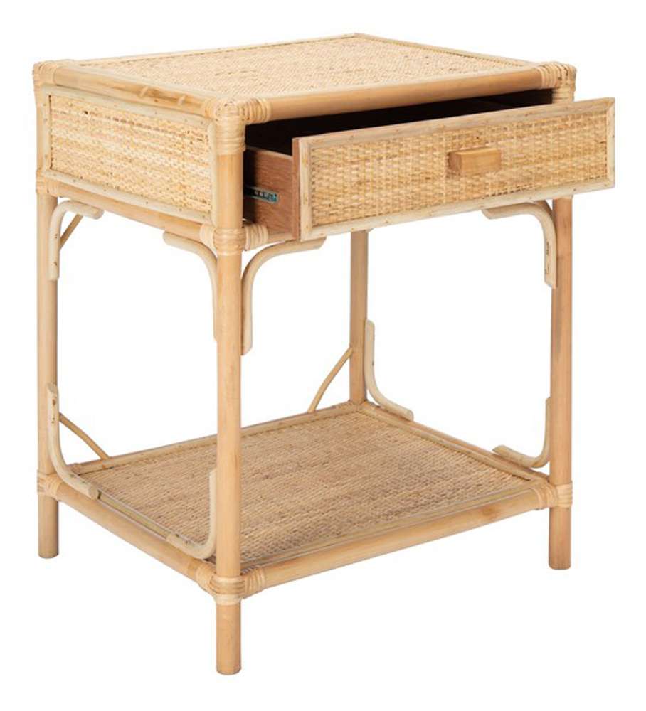 Safavieh - Roya 1 Drwr 1 Shelf Nightstand - Natural - NST4005A veiw 4