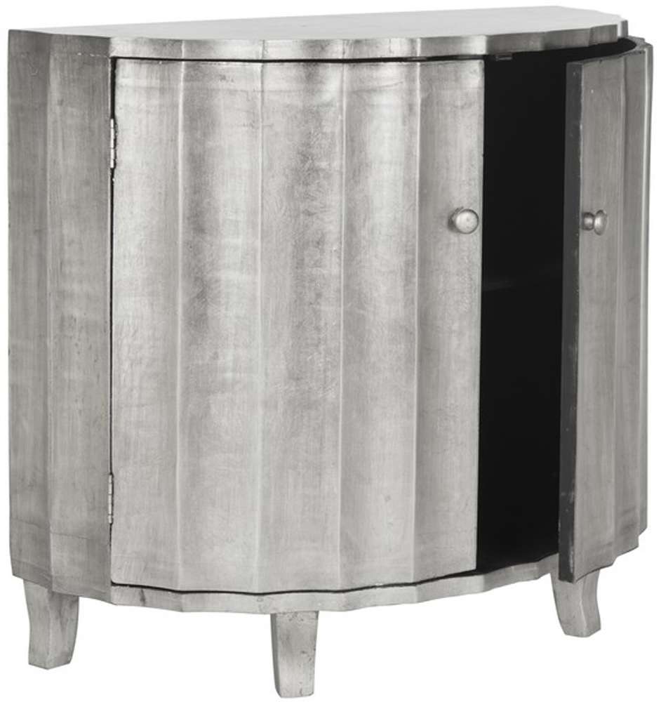 Safavieh - Rutherford Demilune Cabinet - Silver - AMH1516A veiw 3