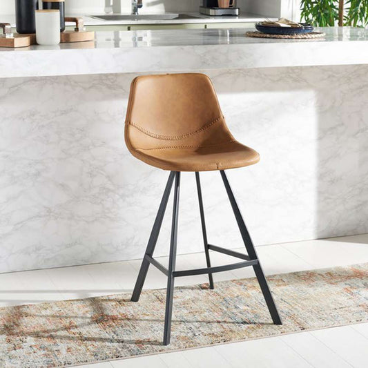 Safavieh - Ryanne Counter Stool - Cognac - Black - BST3017B veiw 2