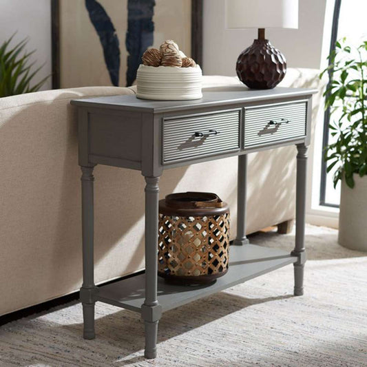 Safavieh - Ryder 2Drw Console Table - Distressed - Grey - CNS5719C veiw 2