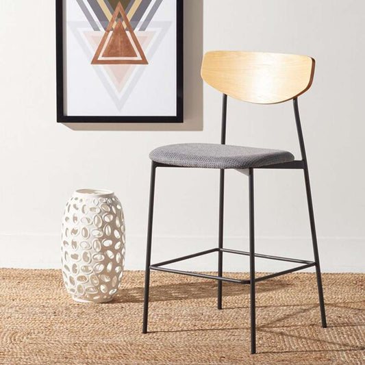 Safavieh - Ryker Counter Stool - Oak - Grey - BST3009D veiw 2