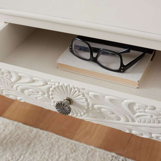 Safavieh - Ryleigh 2 Drawer Desk - Distrssed White - DSK5706A veiw 2