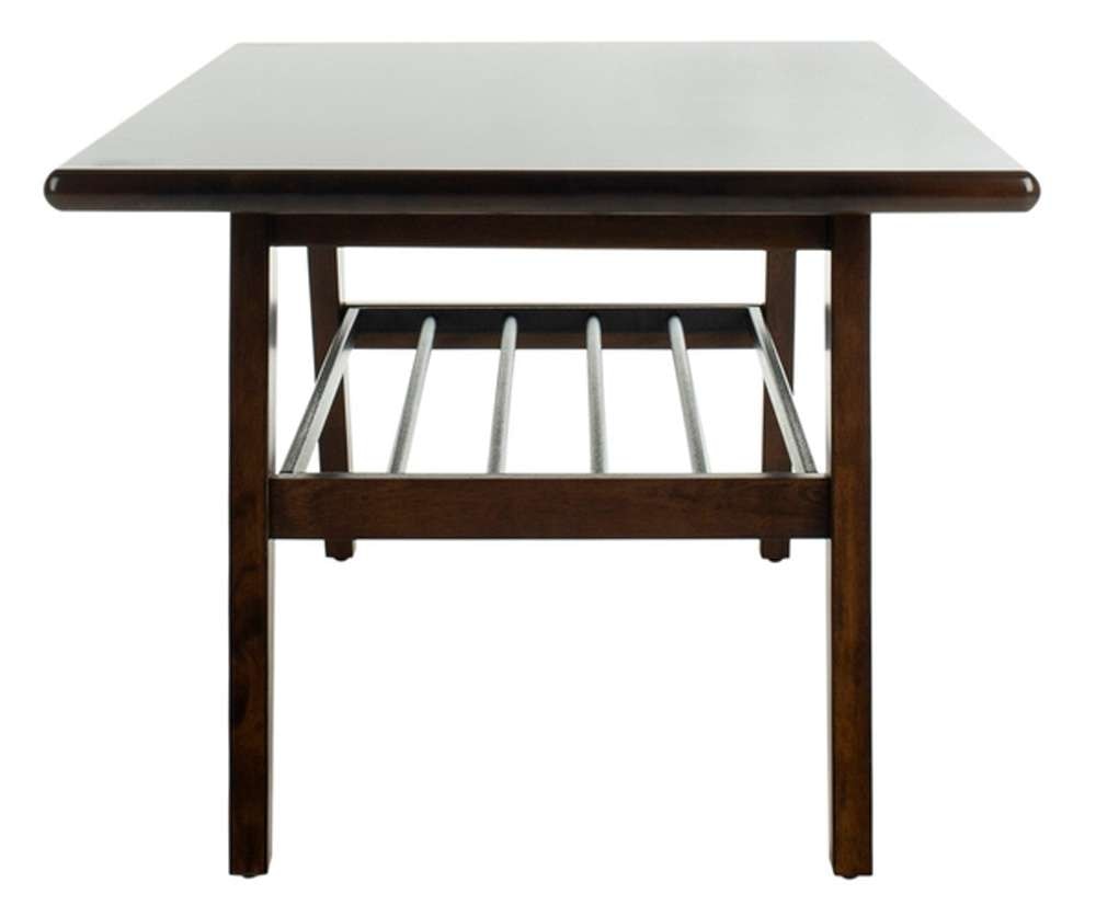 Safavieh - Seth 2 Tier Coffee Table - Walnut - Black - COF6401A veiw 3