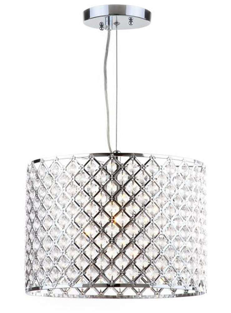 Safavieh - Silva Diamond Chandelier - Clear - Chrome - LIT4444A veiw 1