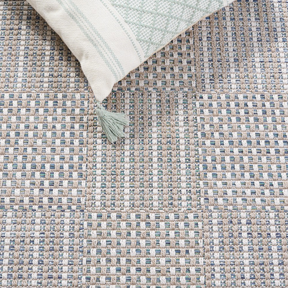 Safavieh - Sisal All-Weather 648J Aqua / Beige Ivory - 9" X 12" - SAW648J-9 view 3