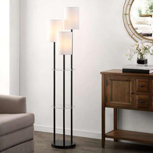 Safavieh - Soren 62.5in Floor Lamp - Black - FLL4096A veiw 2