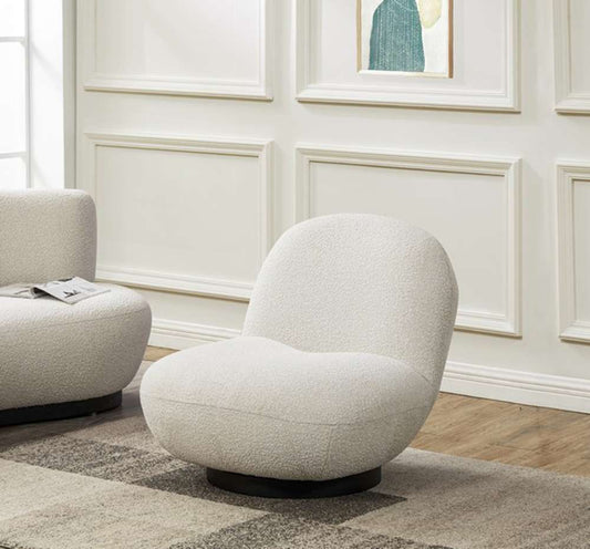 Safavieh - Couture - Stevie Boucle Accent Chair - Ivory - SFV4767A veiw 2