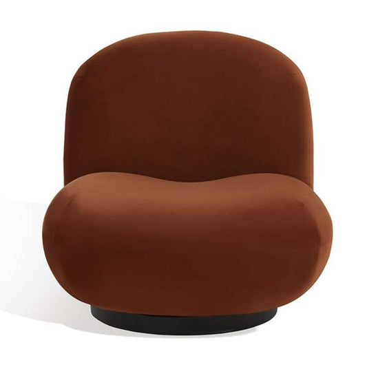 Safavieh - Couture - Stevie Boucle Accent Chair - Rust - Black - SFV4767F veiw 2