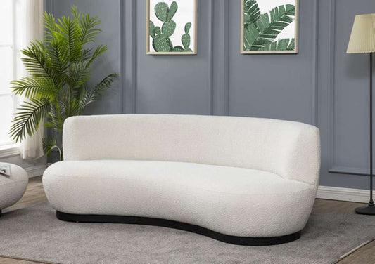 Safavieh - Couture - Stevie Boucle Curved Back Sofa - Ivory - SFV4766A veiw 2