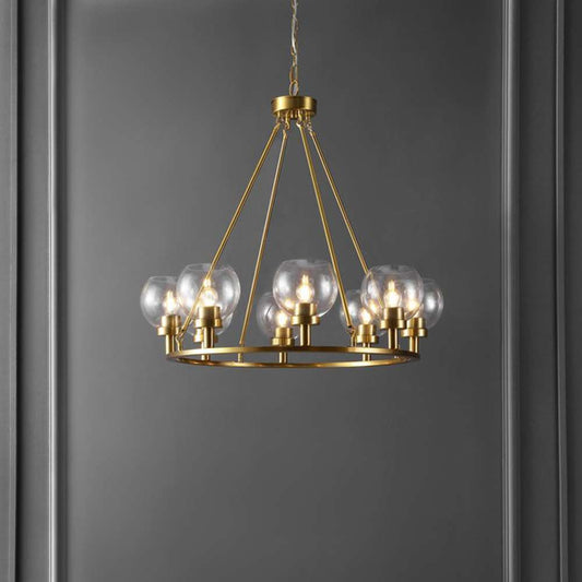Safavieh - Sveda 8Lt 31.5in Chandelier - Brass - CHA4074A veiw 2