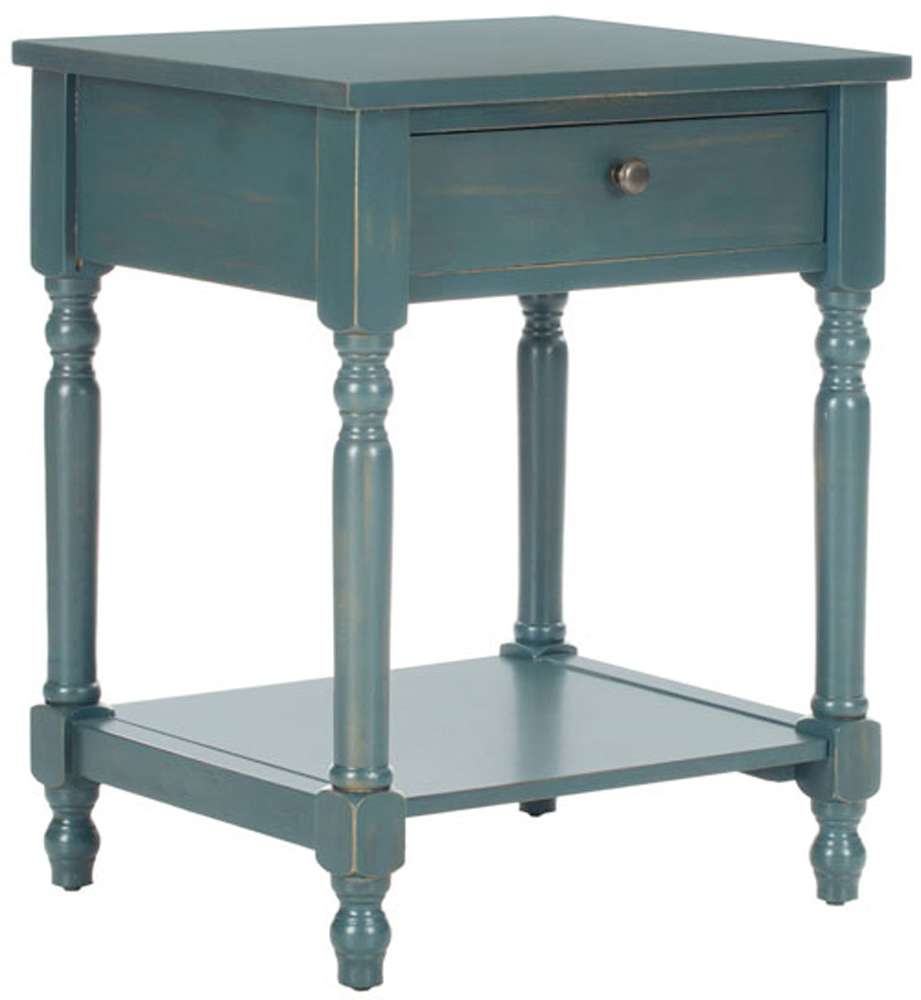 Safavieh - Tami Night Stand W/Storage - Teal - AMH6604C veiw 3