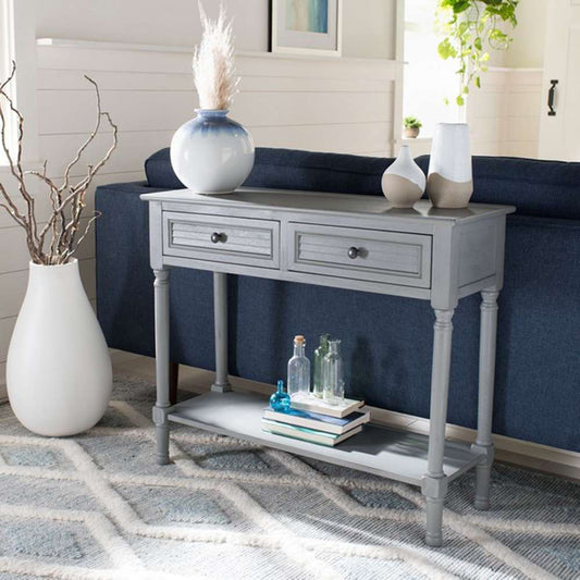 Safavieh - Tate 2Drw Console Table - Distressed - Grey - CNS5720C veiw 2