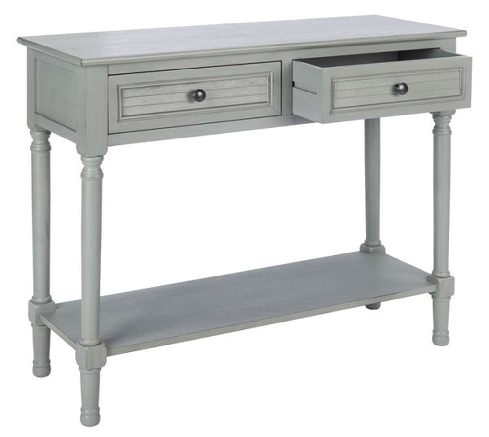 Safavieh - Tate 2Drw Console Table - Distressed - Grey - CNS5720C veiw 4