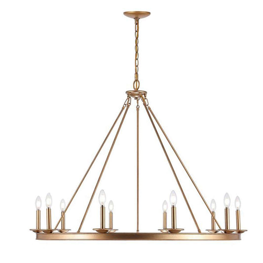Safavieh - Telta 10Lt 46.5in Chandelier - Gold - CHA4017B veiw 2