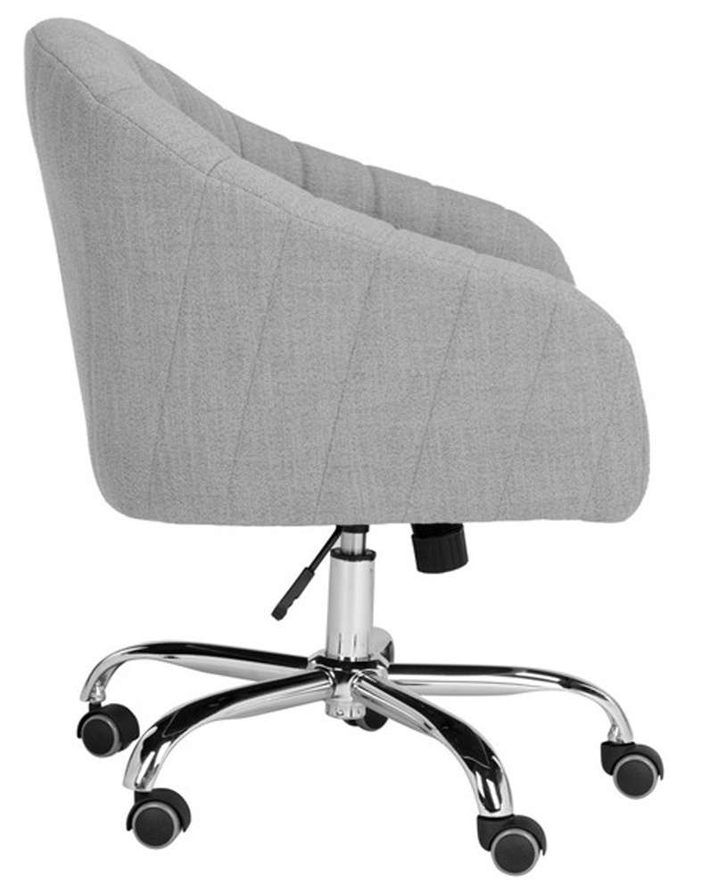 Safavieh - Themis Swivel Office Chair - Grey - Chrome - OCH4503A veiw 4