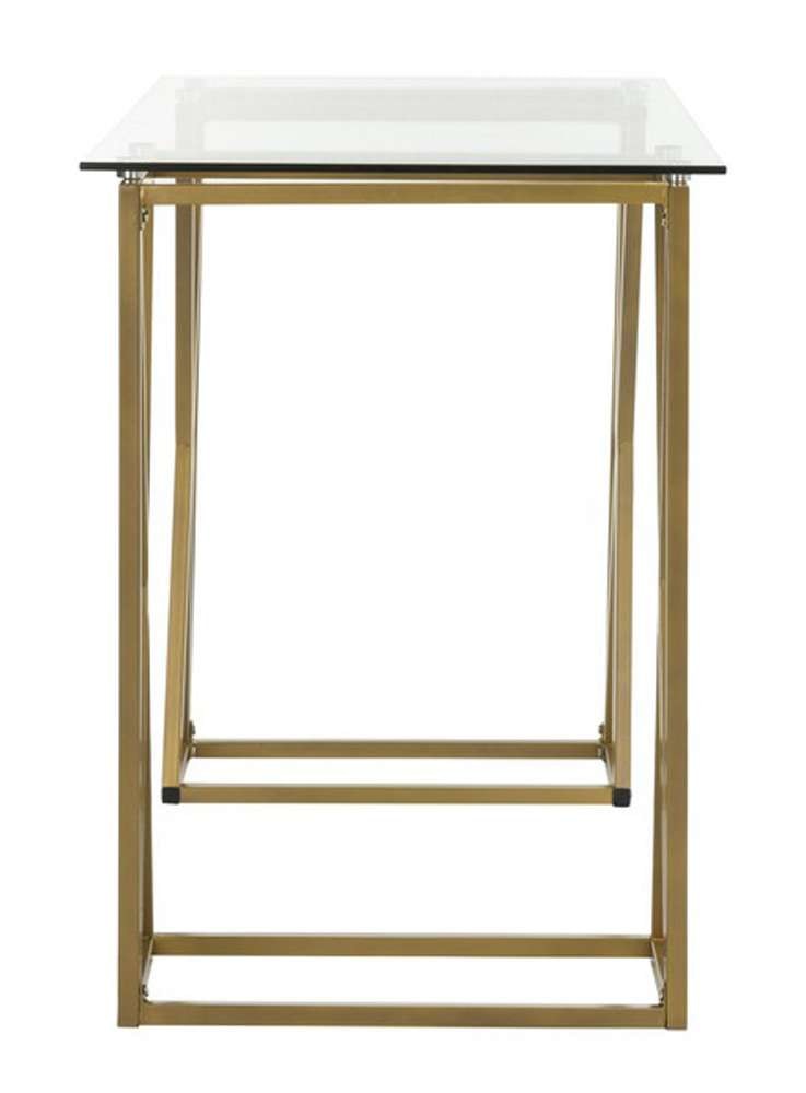 Safavieh - Theresa Glass Top Desk - Clear - Gold - DSK2202A veiw 4