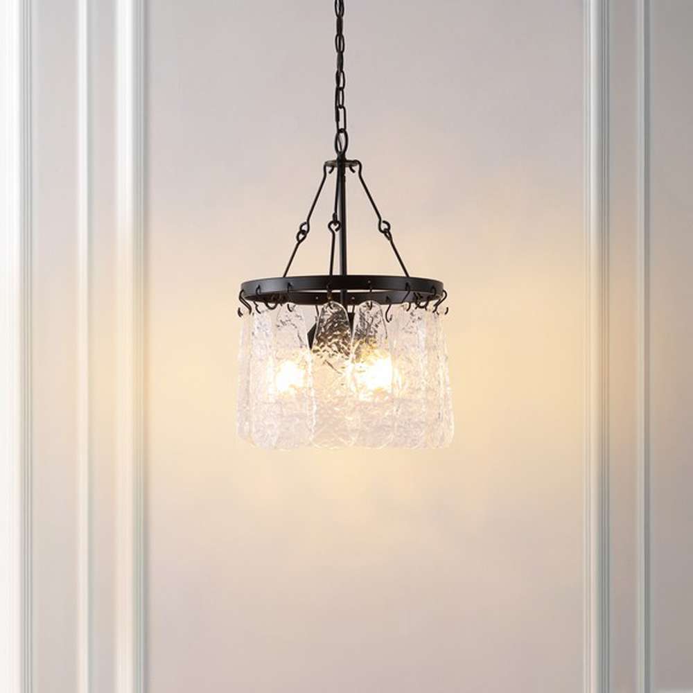 Safavieh - Thryssa 3Lt 15in Chandelier - Black - Clear - CHA4055A veiw 2
