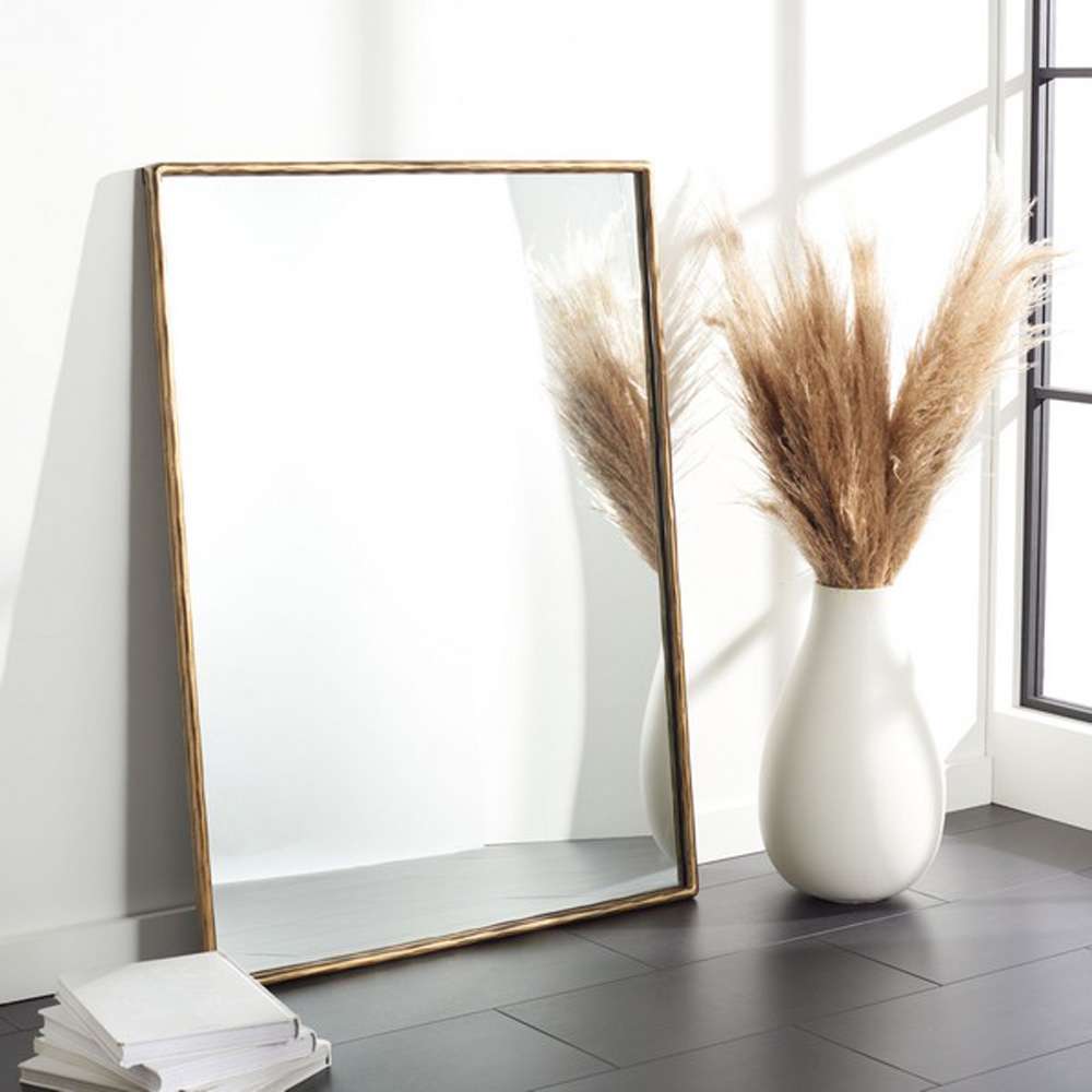 Safavieh - Couture - Trish Large Rectangle Mirror - Brass - SFV9508A veiw 2