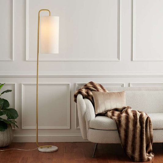 Safavieh - Troilus 64in Floor Lamp - Gold - White Marble - FLL7005A veiw 2