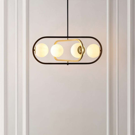 Safavieh - Urbana 4 Lt 26.75in Pendant - Black - Brass - PND4194A veiw 2