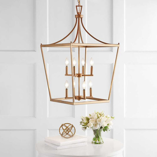Safavieh - Vallor 8Lt 20 Inch Pendant - Gold - PND4092C veiw 2