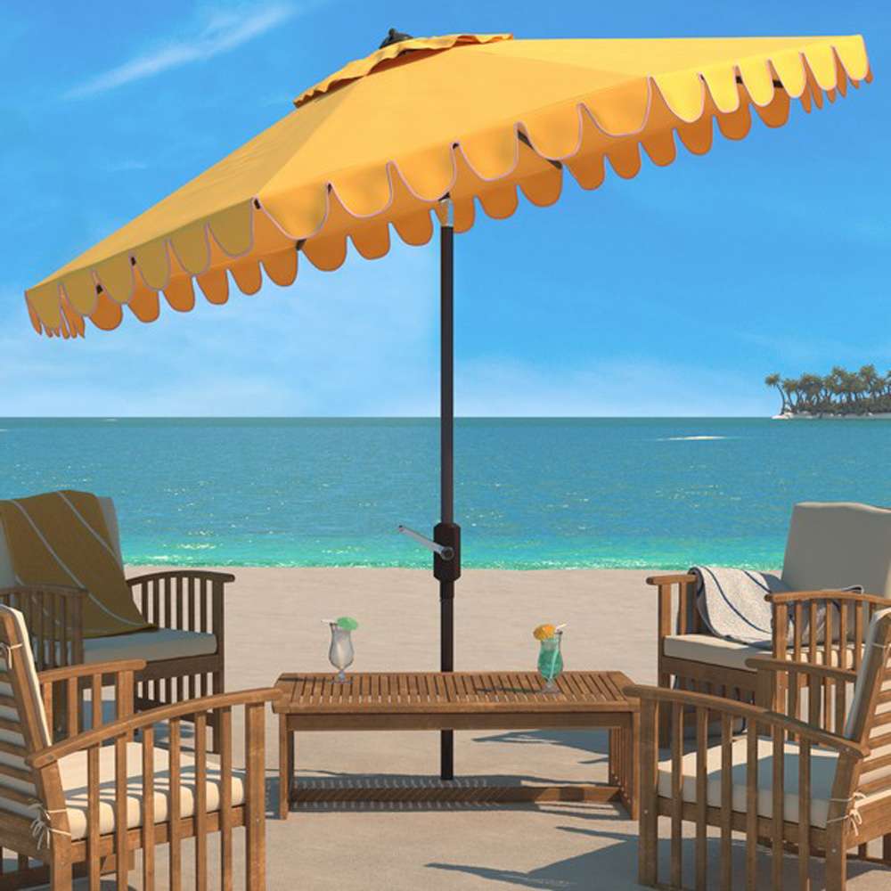 Safavieh - Venice 11Ft Crank Umbrella - Yellow - PAT8110D veiw 2