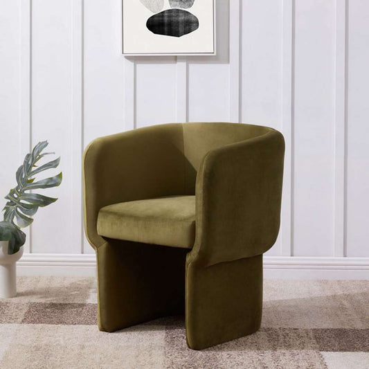 Safavieh - Couture - Wally Velvet Dining Chair - Olive Green - SFV4808A veiw 2