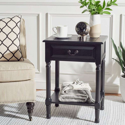Safavieh - Whitney 1 Drawer Accent Table - Black - ACC5705B veiw 2