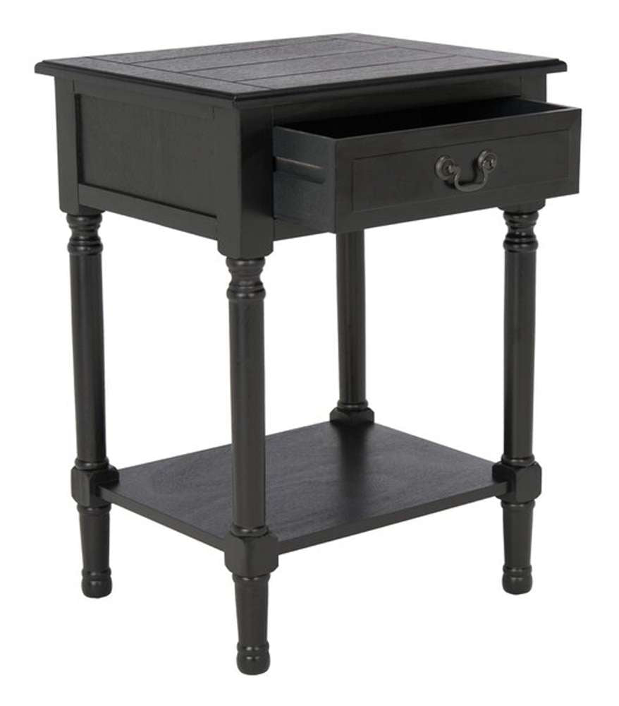 Safavieh - Whitney 1 Drawer Accent Table - Black - ACC5705B veiw 4