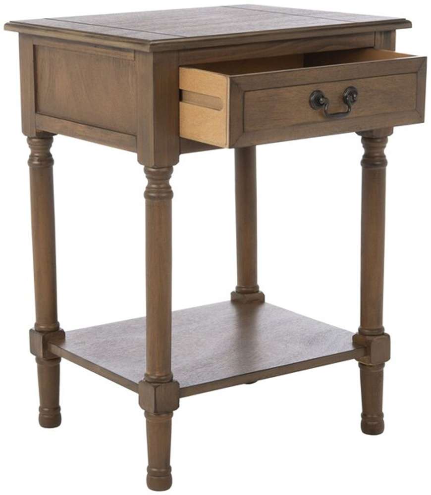 Safavieh - Whitney 1 Drawer Accent Table - Brown - ACC5705C veiw 4