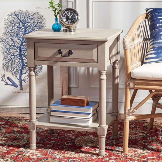 Safavieh - Whitney 1 Drawer Accent Table - Greige - ACC5705D veiw 2