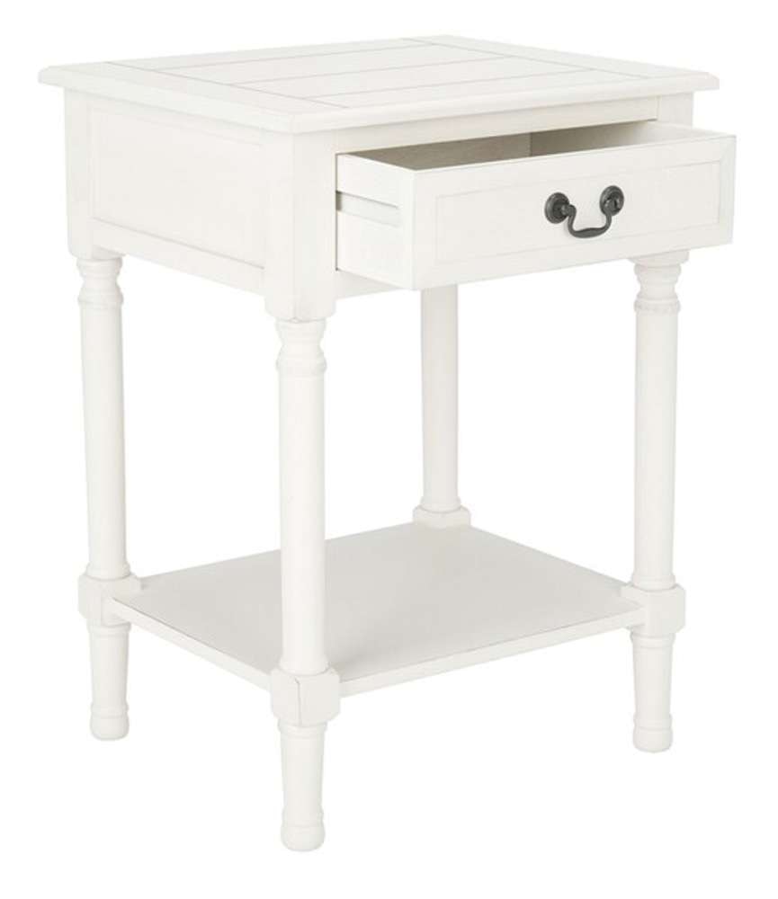 Safavieh - Whitney 1 Drawer Accent Table - White - ACC5705A veiw 4