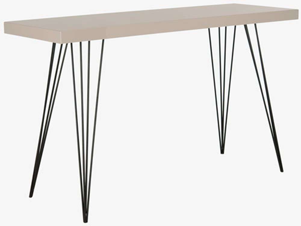 Safavieh - Wolcott Console Table - Taupe - Black - FOX4208D veiw 3