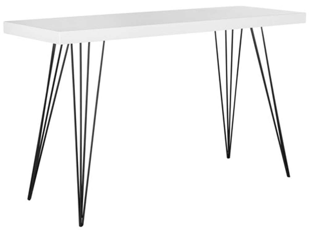 Safavieh - Wolcott Console Table - White - Black - FOX4208A veiw 3