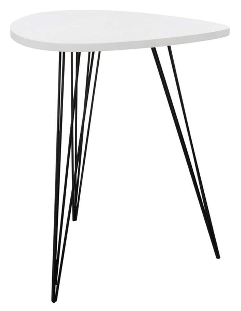 Safavieh - Wynton End Table - White - Black - FOX4214B veiw 4