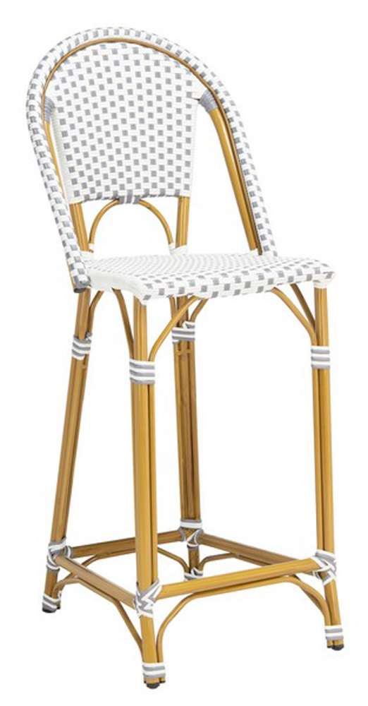 Safavieh - Zaid Barstool - Grey - White - PAT4038B veiw 3