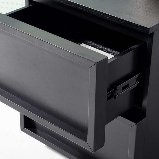 Safavieh - Couture - Zeus 2 Drawer Nightstand - Black - SFV7205C veiw 2