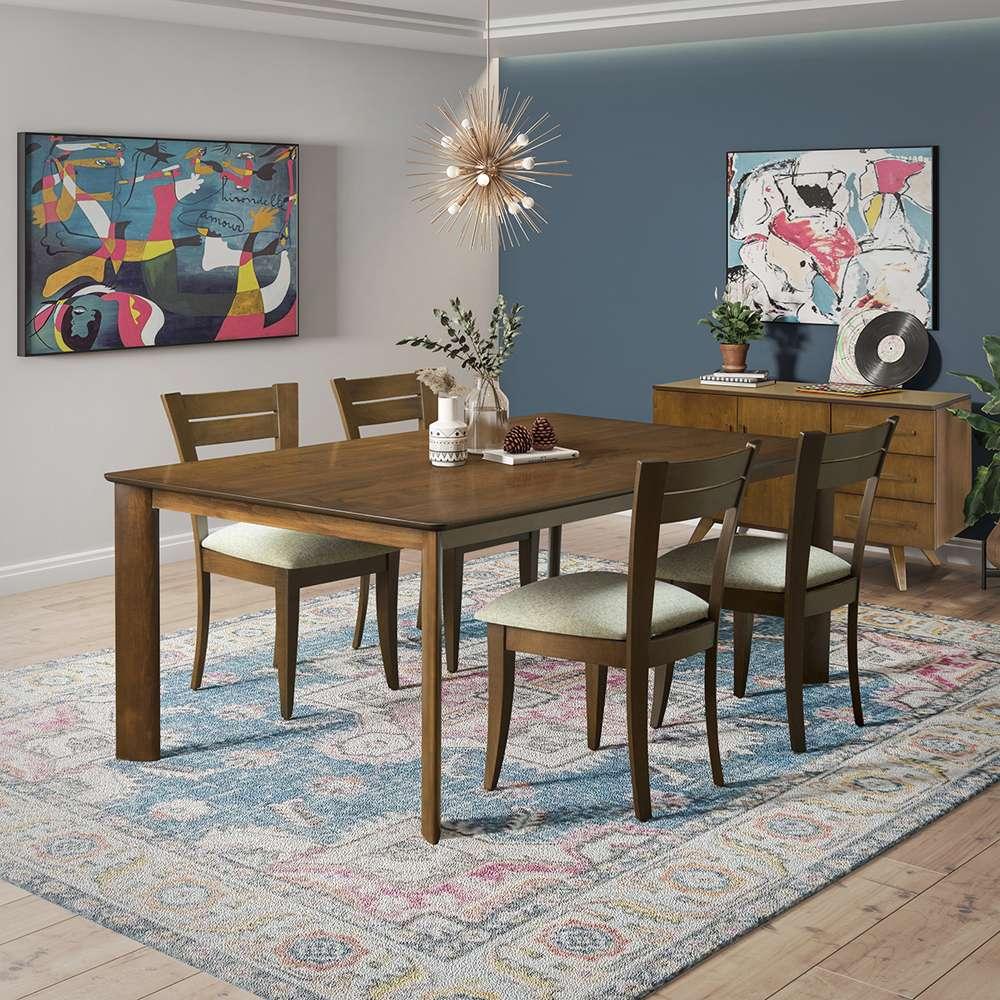Saloom Furniture - Ari Dining Table 36 x 72 x 29 in Nantucket - SSWI-3672-ARI-Nantucket-G veiw 5